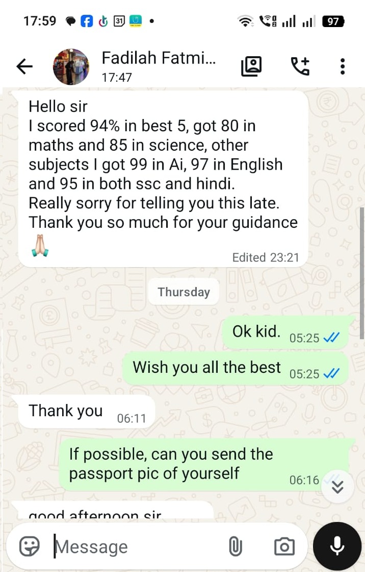 Student Testimonial